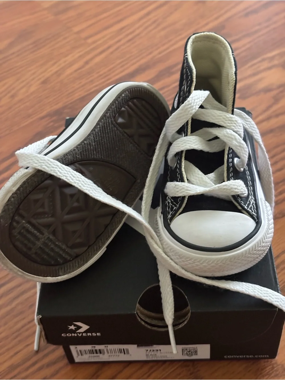 Converse TODDLER Black High BLACK Low WHITE Sneakers DUO